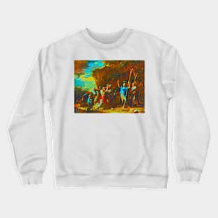 Salvator Rosa scene from the greek history Crewneck Sweatshirt